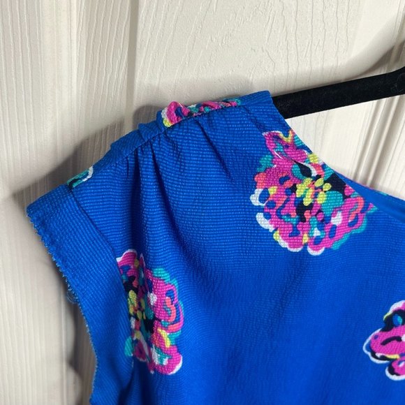 Lily Pulitzer Royce Blue of Corsage Auburn Dress Floral Small - Picture 5 of 10